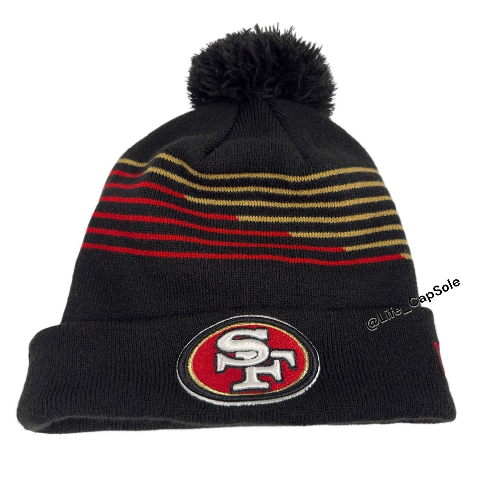 San Francisco 49ers Beanie Logo Heavy Knit Stocking Cap One Size NEW New Era NFL